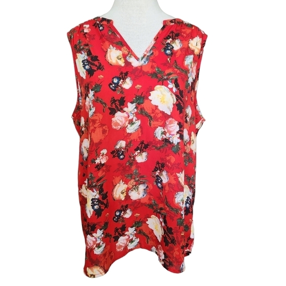 Fenn Wright Mason Studio Floral Sleeveless Blouse - Picture 1 of 5